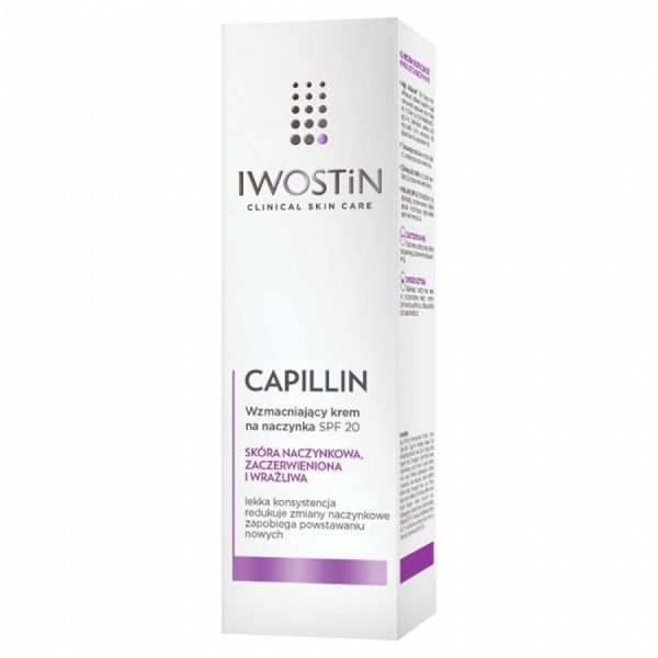 Iwostin Capillin wzmacniający krem na naczynka spf 20 40 ml (lekka konsystencja)