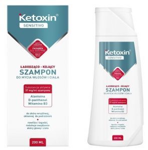 Ketoxin SENSITIVO łagodząco - kojący szampon do mycia włosów i ciała 200 ml