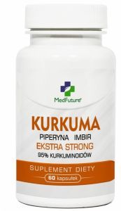 Kurkuma + piperyna + imbir Ekstra strong x 60 kaps (Medfuture)