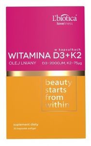 L'Biotica Loveliness Witamina D3+K2 x 30 kaps