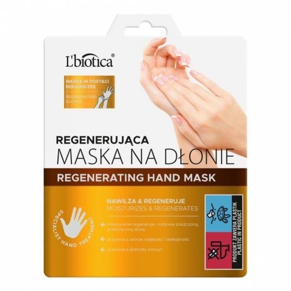 L'biotica regenerująca maska na dłonie - rękawiczki (1 para)