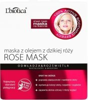 L'Biotica Rose Mask maska z olejem z dzikiej róży 23 ml