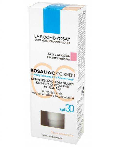 La Roche-Posay Rosaliac CC - krem do codziennej pielęgnacji skóry skłonnej do zaczerwień spf-30 50 ml