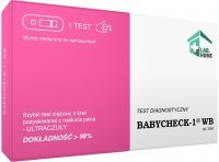 LabHome Babycheck-1 WB test ciążowy z krwi pozyskanej z nakłucia palca x 1 szt