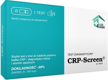 LabHome CRP-Screen test do wykrywania białka CRP w krwi x 1 szt