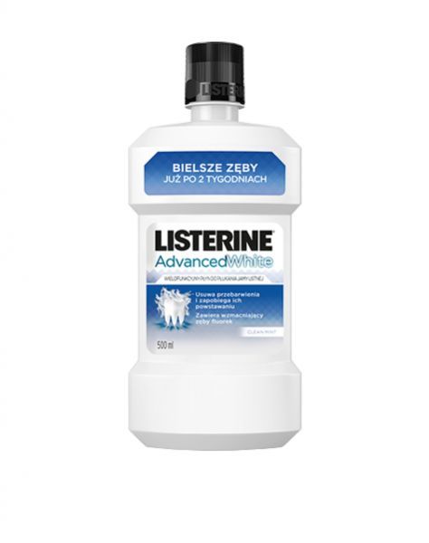 Listerine advanced white  - płyn do płukania jamy ustnej 500 ml