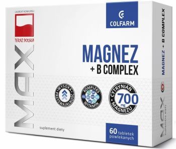 Magnez + B Complex MAX Colfarm x 60 tabl