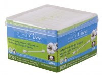 Masmi Silver Care patyczki higieniczne do uszu z organicznej bawełny x 200 szt