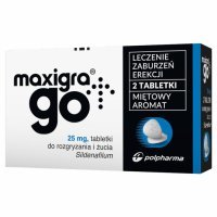 Maxigra go 25 mg x 2 tabl do żucia