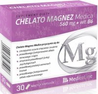 Medicaline Chelato Magnez + Witamina B6 Medica x 30 kaps