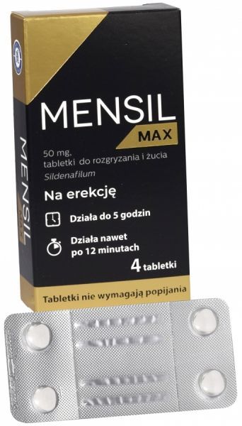 Mensil MAX 50 mg x 4 tabl do żucia