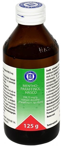 Mentho-paraffinol hasco 125 g