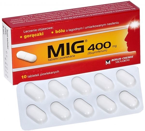 Mig 400 mg x 10 tabl powlekanych