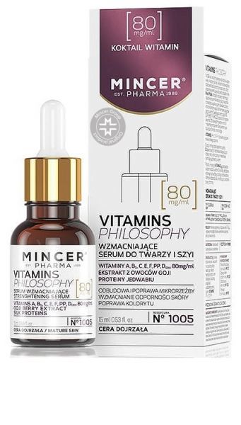 Mincer Pharma Vitamins Philosophy wzmacniające serum do twarzy 15 ml