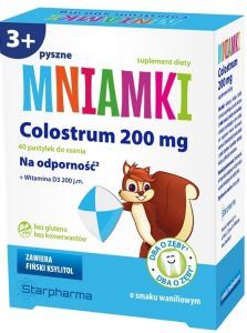 Mniamki Colostrum 200 mg x 40 pastylek do ssania