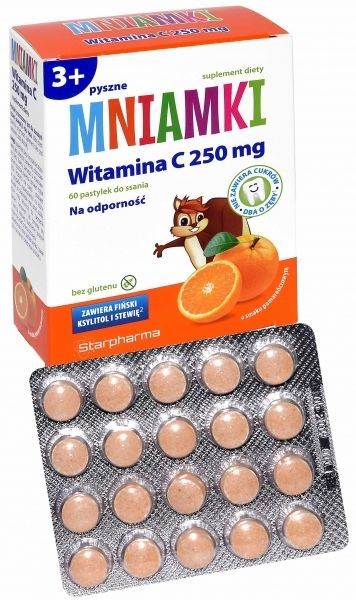 Mniamki Witamina C 250 mg x 60 pastylek do ssania
