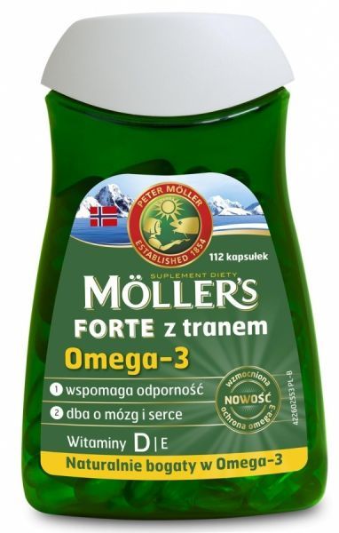 Moller's Forte x 112 kaps + chusteczka do czyszczenia okularów GRATIS!!!