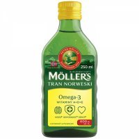 Moller's tran norweski o aromacie cytrynowym 250 ml