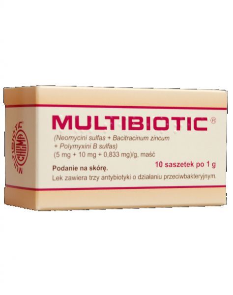 Multibiotic maść 1 g x 10 sasz