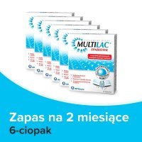 MULTILAC Synbiotyk (Probiotyk + Prebiotyk) w sześciopaku 6 x 10 kaps