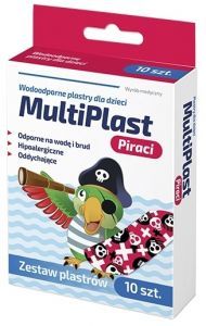 MultiPlast plastry dla dzieci Piraci x 10 szt
