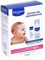 Mustela promocyjny zestaw - krem na ciemieniuchę 40 ml + szampon w piance dla noworodków 150 ml