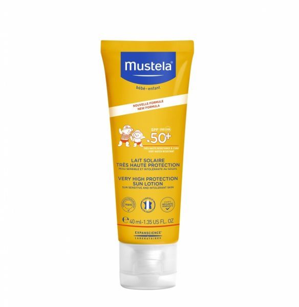 Mustela Sun mleczko przeciwsłoneczne do twarzy spf50+ 40 ml