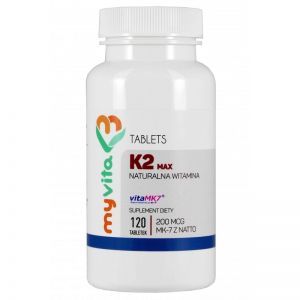 MyVita naturalna witamina K2 max MK-7 + D3 x 120 tabl
