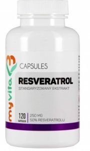 MyVita Resveratrol standaryzowany ekstrakt x 120 kaps