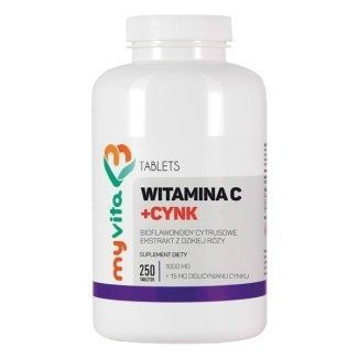 MyVita Witamina C 1000 mg + Cynk 15 mg x 250 tabl