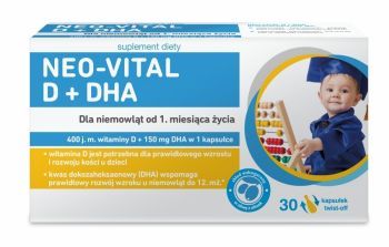Neo-Vital D+DHA x 30 kaps twist-off