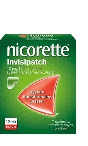 Nicorette invisipatch plastry 10mg/16h x 7 szt
