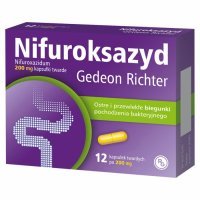 Nifuroksazyd Gedeon Richter 200 mg x 12 kaps