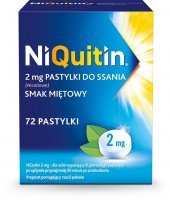 Niquitin miętowy 2 mg x 72 pastylek do ssania