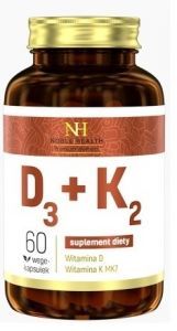 Noble Health Witamina D3+K2 x 60 wege-kaps