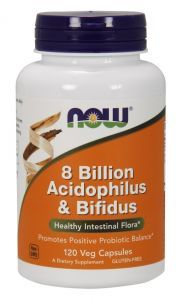 NOW Foods 8 Billion Acidofilus&Bifidus x 120 kaps