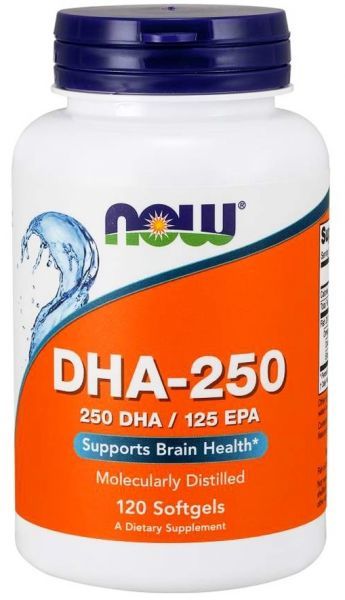 NOW Foods DHA 250 mg x 120 kaps