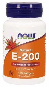 NOW Foods E-200 Natural – Witamina E 200 x 100 kaps