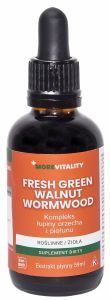NOW Foods Fresh Green Walnut Wormwood płynny kompleks łupiny orzecha i piołunu 59 ml