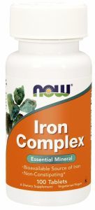 NOW Foods Iron Complex - Kompleks żelaza x 100 tabl