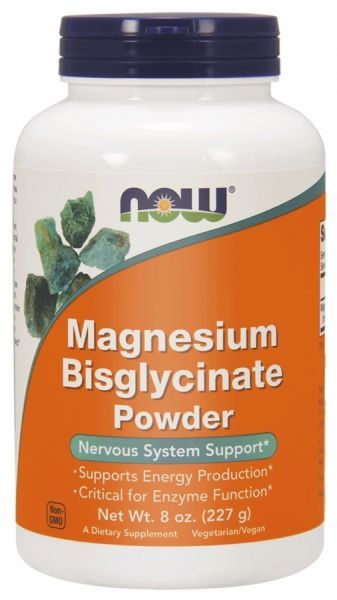 NOW Foods Magnesium Bisglycinate Powder – Magnez w proszku Chelat 227 g