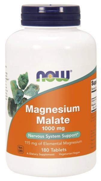 NOW Foods Magnesium Malate 1000 mg x 180 tabl
