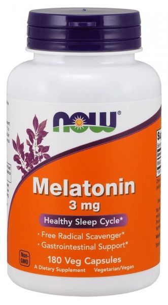 NOW Foods Melatonin 3 mg x 180 kaps