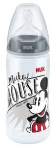 NUK butelka First Choice+ ze wskaźnikiem temperatury Disney Myszka Miki M 300 ml (szara)