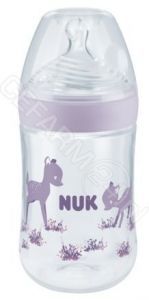 NUK butelka Nature Sense z PP ze wskaźnikiem temperatury M 260 ml (fioletowa)