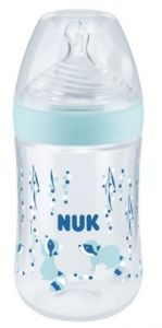 NUK butelka Nature Sense z PP ze wskaźnikiem temperatury M 260 ml (niebieska)