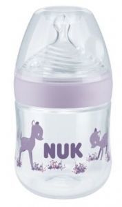 NUK butelka Nature Sense z PP ze wskaźnikiem temperatury S 150 ml (fioletowa)