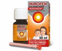 Nurofen dla dzieci Forte ibuprofen 200 mg/5 ml smak truskawkowy zawiesina 50 ml