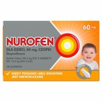 Nurofen dla dzieci ibuprofen 60 mg czopki x 10 szt