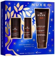Nuxe Men promocyjny zestaw - wielofunkcyjny nawilżający żel do twarzy 50 ml + dezodorant roll-on 50 ml + wielofunkcyjny żel pod prysznic 200 ml